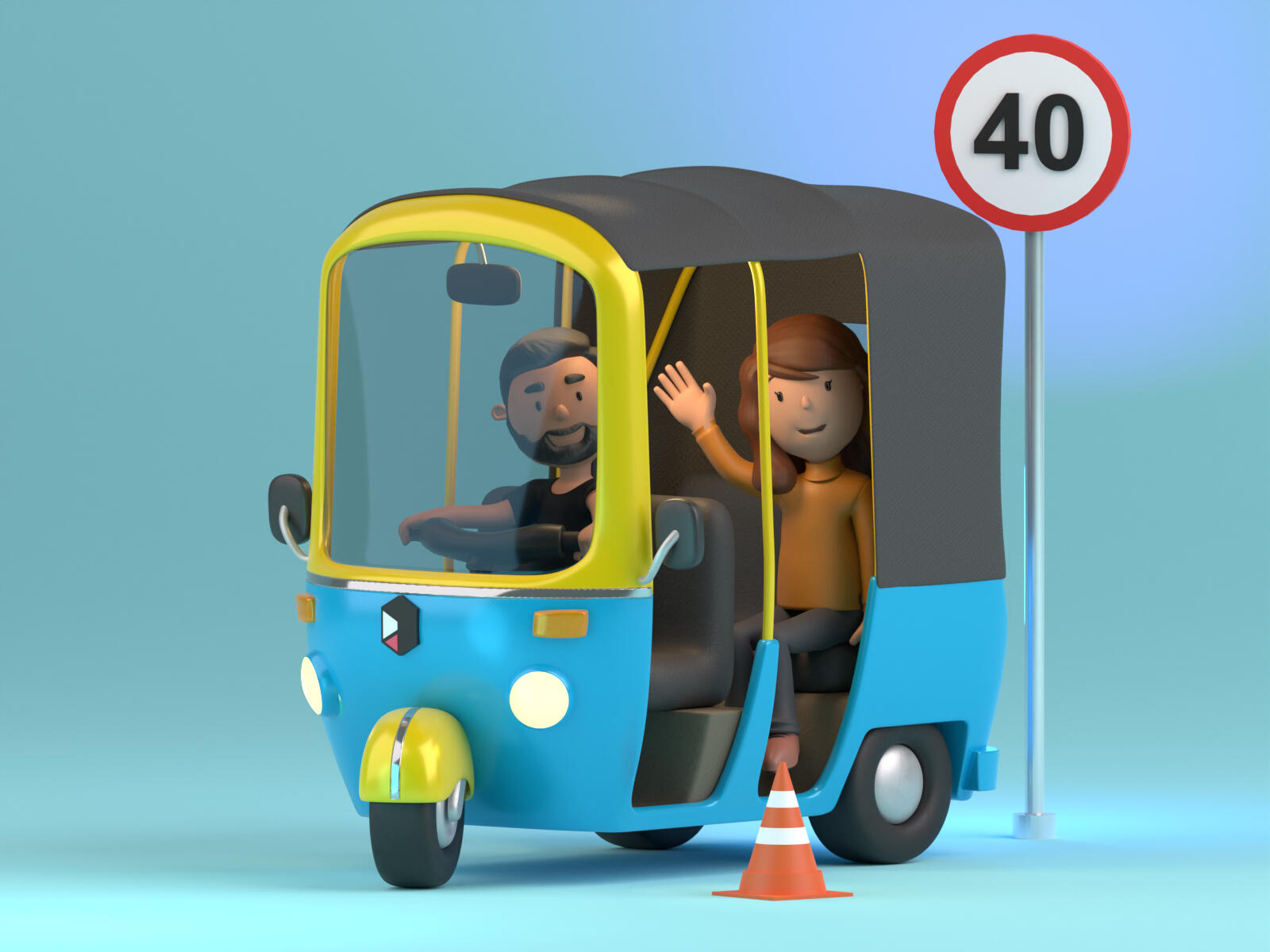 Showcase of 3D library of various 3D avatars named AVATARZ